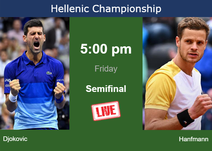 Friday Live Streaming Novak Djokovic vs Yannick Hanfmann