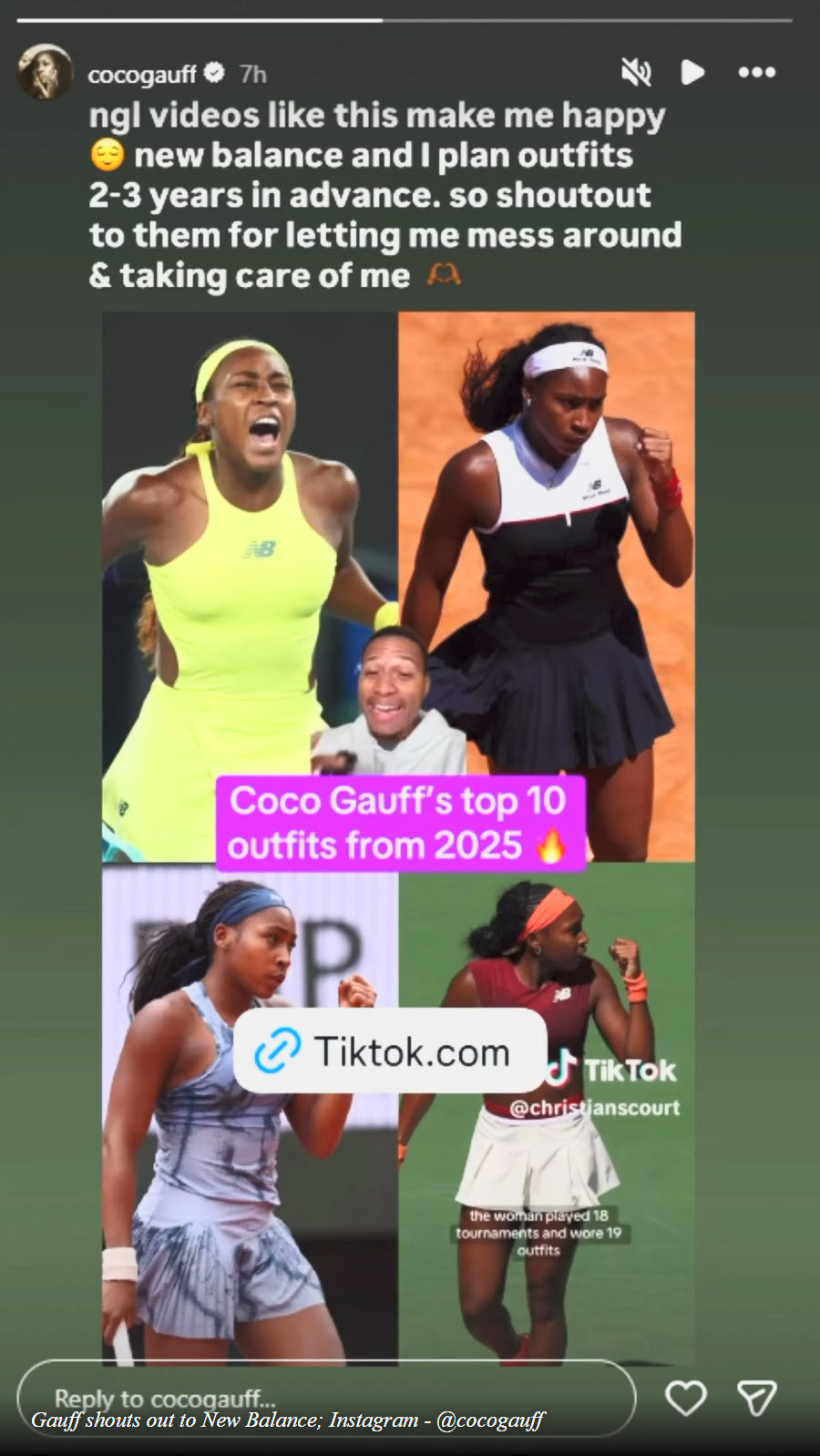 Gauff About New Balance