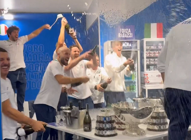 Italy’s Davis Cup Triumph Was Marked By Jubilant Scenes In The Locker Room, Where Champagne Flowed And Players Celebrated Their Historic Victory. Italy’s Davis Cup Triumph Was Marked By Jubilant Scenes In The Locker Room, Where Champagne Flowed And Players Celebrated Their Historic Victory.