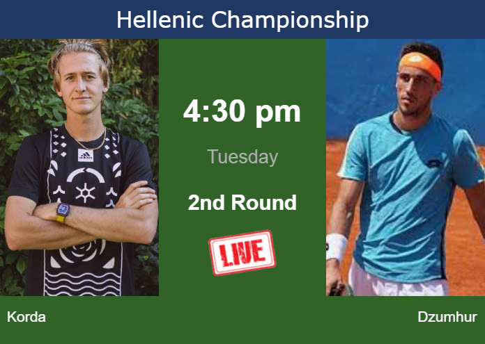Tuesday Live Streaming Sebastian Korda vs Damir Dzumhur