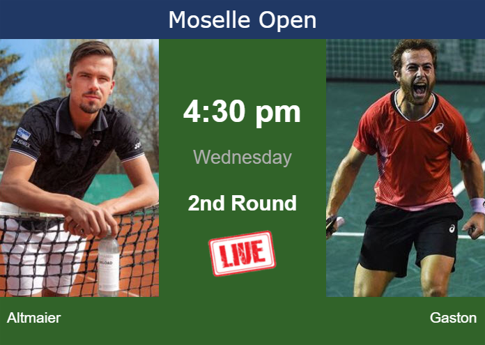 Wednesday Live Streaming Daniel Altmaier vs Hugo Gaston