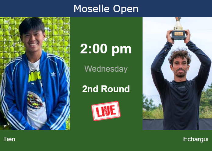 Wednesday Live Streaming Learner Tien vs Moez Echargui