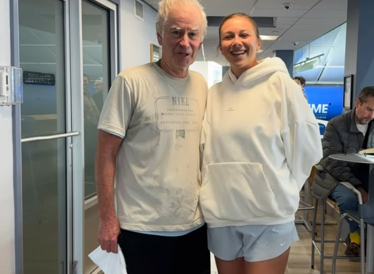 Amanda Anisimova Finds Joy While Training At The John Mcenroe Tennis Academy
