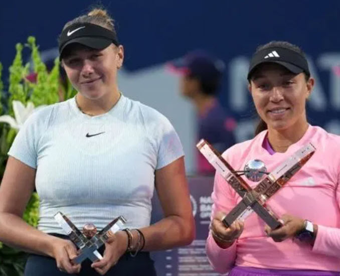 Jessica Pegula rallies past Amanda Anisimova in Newark exhibition showdown as Tiafoe defeats Alcaraz Anisimova Pegula
