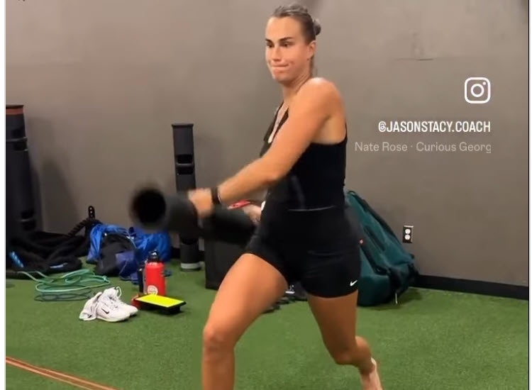 Aryna Sabalenka’s Fitness Coach Has Shared Footage Of Her Powerful Training Sessions On Instagram