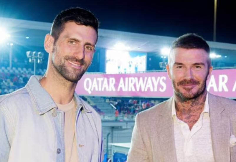 David Beckham And Novak Djokovic Bring Star Power To Qatar Grand Prix Paddock David Beckham And Novak Djokovic Bring Star Power To Qatar Grand Prix Paddock