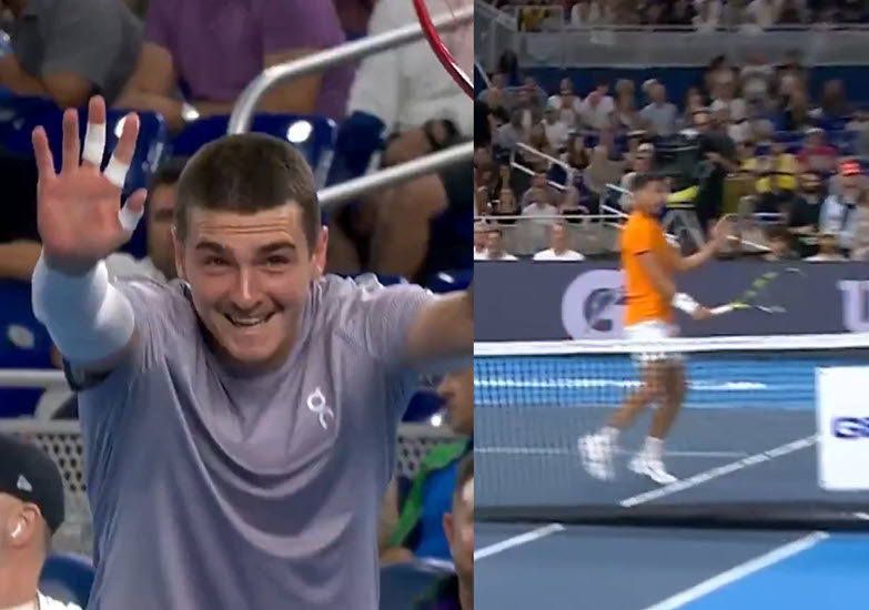 Fonseca Hits Alcaraz In The Face During Miami Invitational