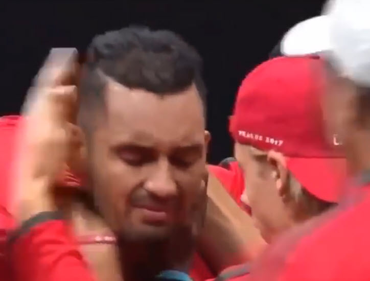 Sam Querrey explains why he believes that Nick Kyrgios looks for fights and plays the victim card Kyrgios Crying