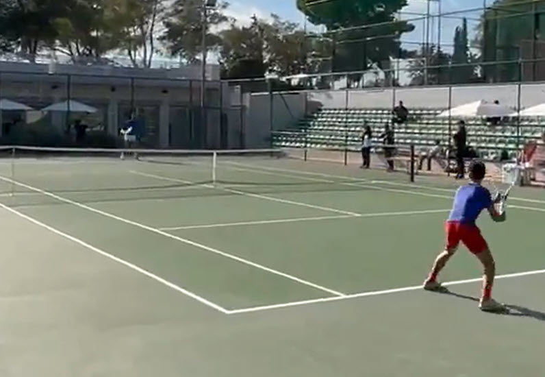 Novak Djokovic Trains In Athens With Rising Greek Talent