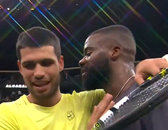 Frances Tiafoe defeats Carlos Alcaraz in New Jersey tie-break thriller Tiafoe Alcaraz