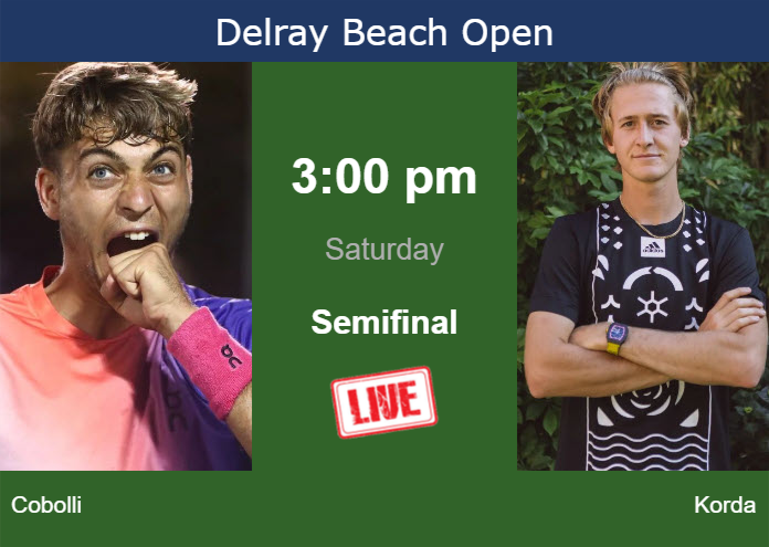 Saturday Live Streaming Flavio Cobolli vs Sebastian Korda