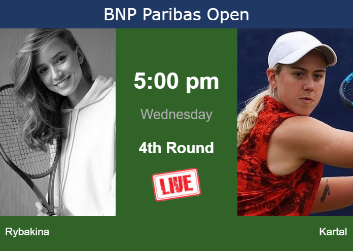 Wednesday Live Streaming Elena Rybakina vs Sonay Kartal