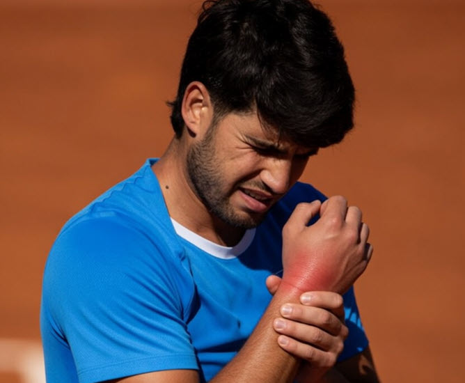 Alcaraz’s wrist injury raises doubts over Rome and Paris Alcaraz