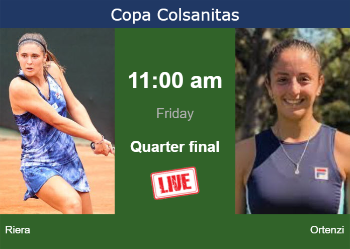 Friday Live Streaming Julia Riera vs Jazmin Ortenzi