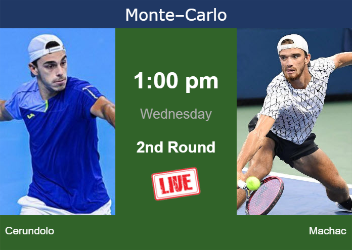 How to watch Cerundolo vs. Machac on live streaming in Monte-Carlo on Wednesday Tuesday Live Streaming Francisco Cerundolo vs Tomas Machac