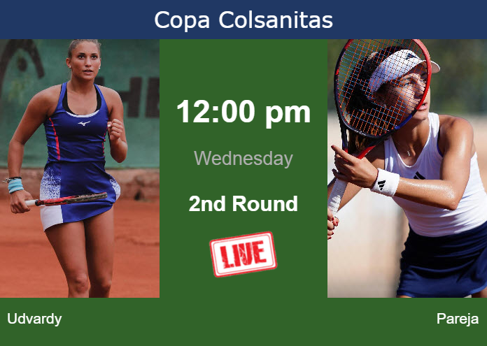 Wednesday Live Streaming Panna Udvardy vs Julieta Pareja