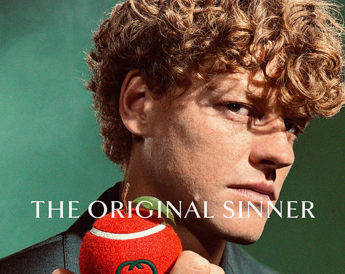 Gucci casts Jannik Sinner as ‘The Original Sinner’ Jannik Sinner Gucci