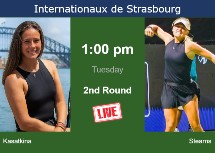 Monday Live Streaming Daria Kasatkina vs Peyton Stearns
