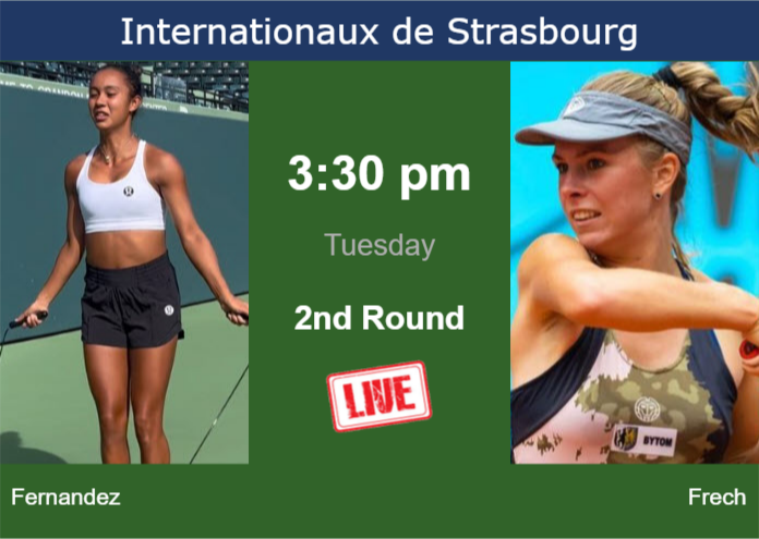 Monday Live Streaming Leylah Annie Fernandez vs Magdalena Frech