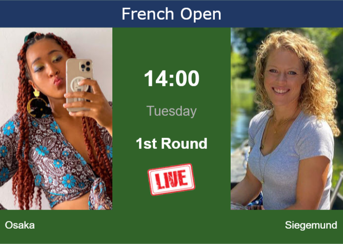 Monday Live Streaming Naomi Osaka vs Laura Siegemund
