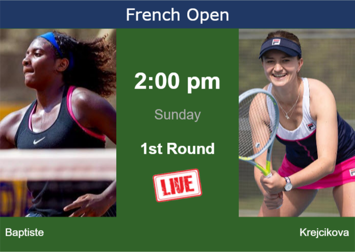 Saturday Live Streaming Hailey Baptiste vs Barbora Krejcikova