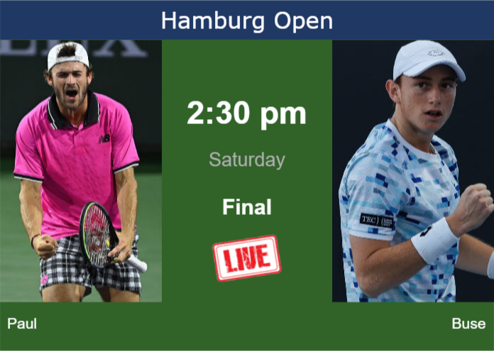 Saturday Live Streaming Tommy Paul vs Ignacio Buse