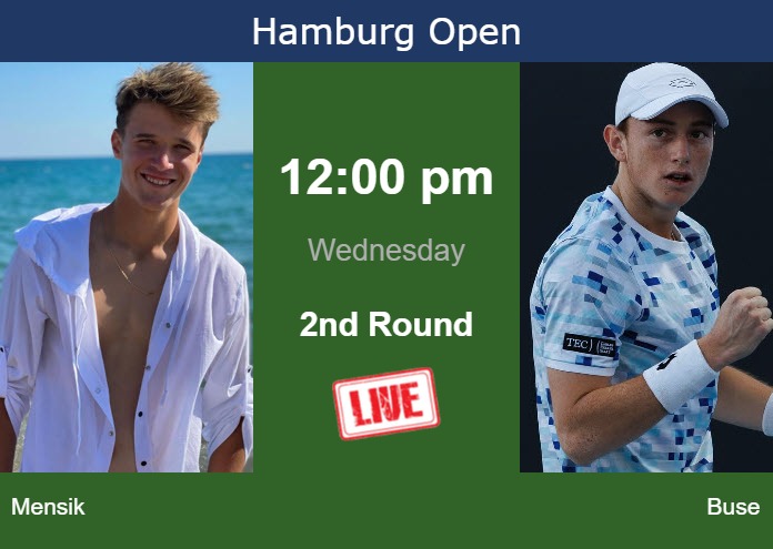 Tuesday Live Streaming Jakub Mensik vs Ignacio Buse