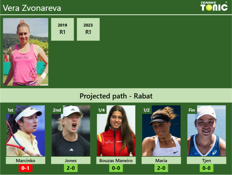 Vera Zvonareva Stats info