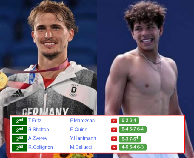 Alexander Zverev Ben Shelton who win info