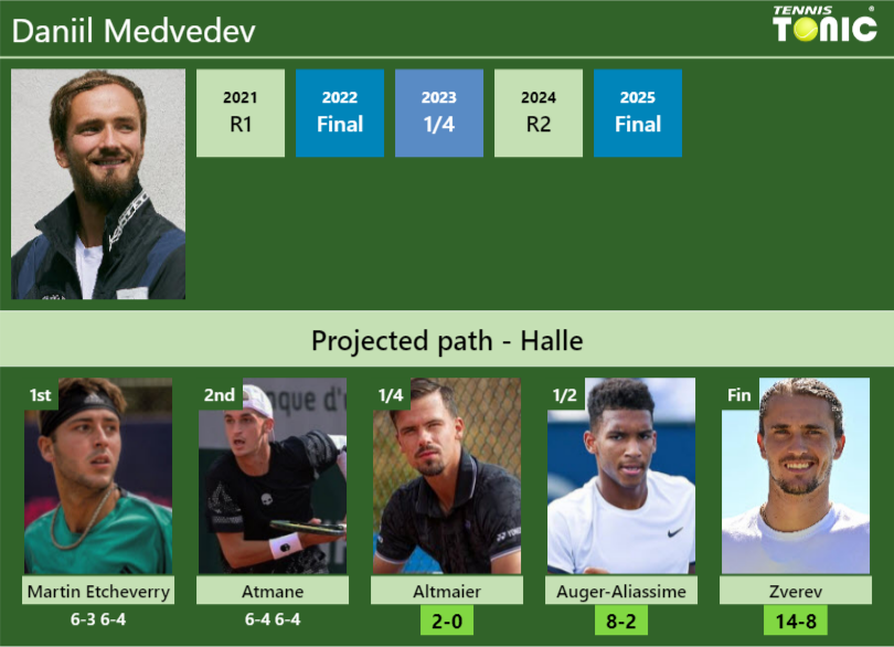 Daniil Medvedev Stats info