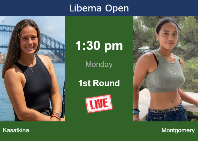 Monday Live Streaming Daria Kasatkina vs Robin Montgomery