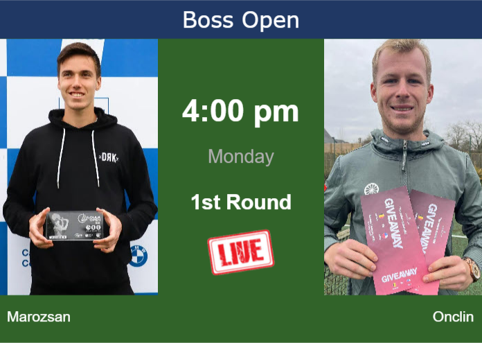 How to watch Marozsan vs. Onclin on live streaming in Stuttgart on Monday Monday Live Streaming Fabian Marozsan vs Gauthier Onclin