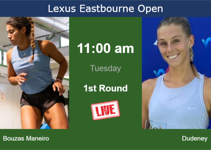 Monday Live Streaming Jessica Bouzas Maneiro vs Alicia Dudeney