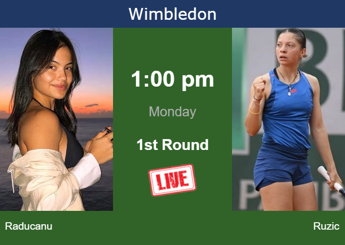 Sunday Live Streaming Emma Raducanu vs Antonia Ruzic