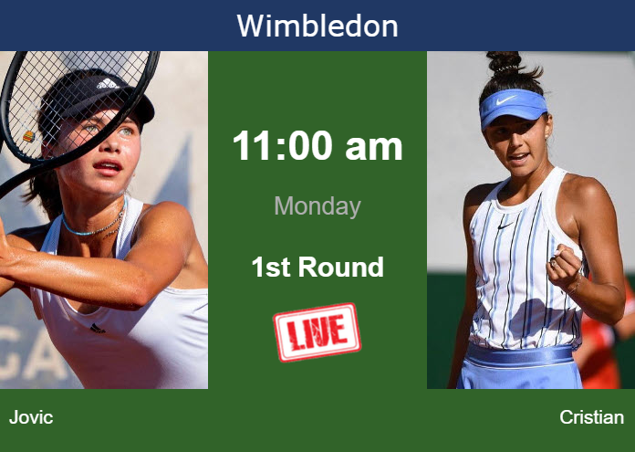 Sunday Live Streaming Iva Jovic vs Jaqueline Cristian