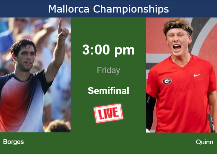 How to watch Borges vs. Quinn on live streaming in Mallorca on Friday Thursday Live Streaming Nuno Borges vs Ethan Quinn