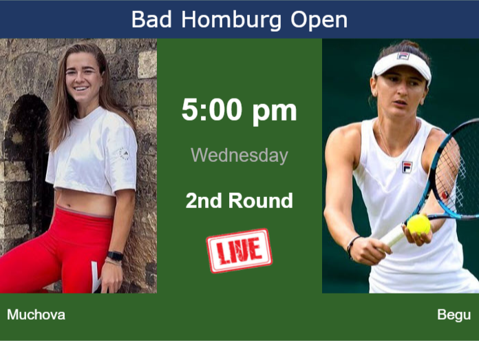 How to watch Muchova vs. Begu on live streaming in Bad Homburg on Wednesday Tuesday Live Streaming Karolina Muchova vs Irina-Camelia Begu