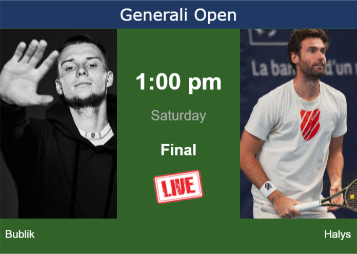 How to watch Bublik vs. Halys on live streaming in Kitzbuhel on Saturday Friday Live Streaming Alexander Bublik vs Quentin Halys