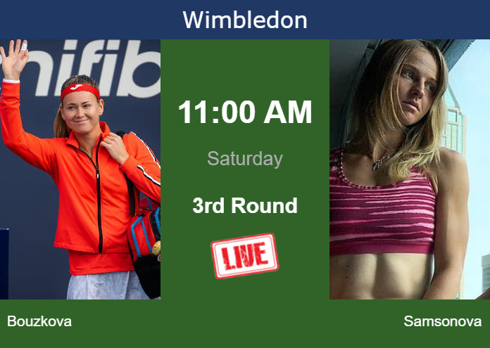 Friday Live Streaming Marie Bouzkova vs Liudmila Samsonova
