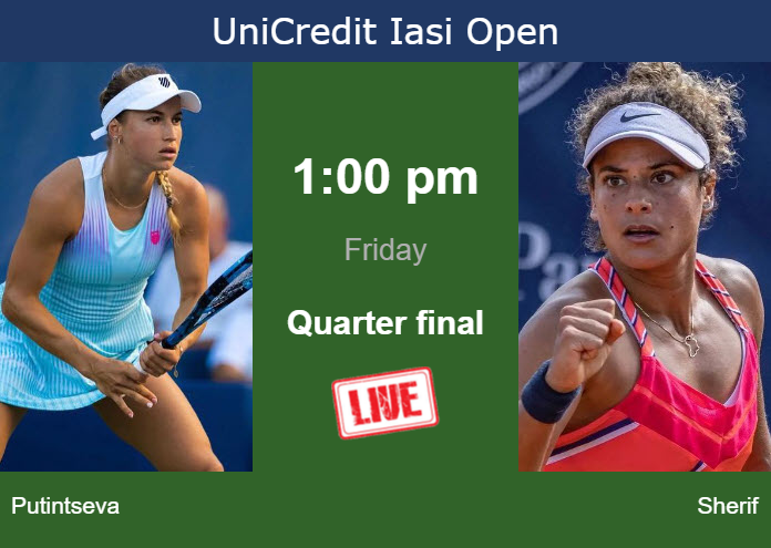 Friday Live Streaming Yulia Putintseva vs Mayar Sherif
