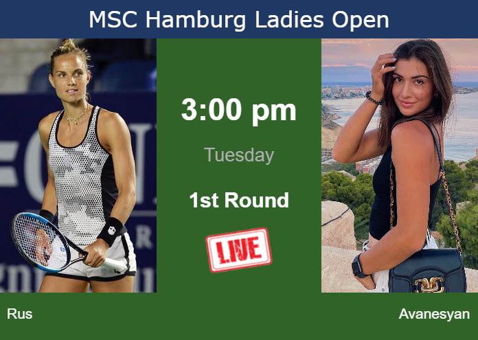 Monday Live Streaming Arantxa Rus vs Elina Avanesyan