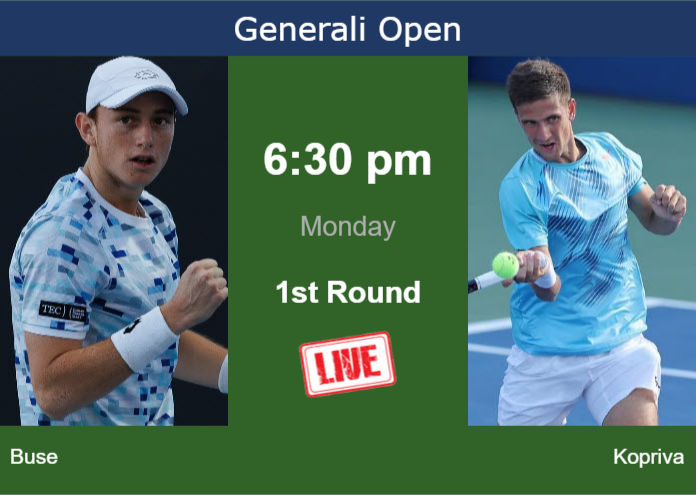 Monday Live Streaming Ignacio Buse vs Vit Kopriva