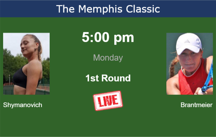 Monday Live Streaming Iryna Shymanovich vs Reese Brantmeier