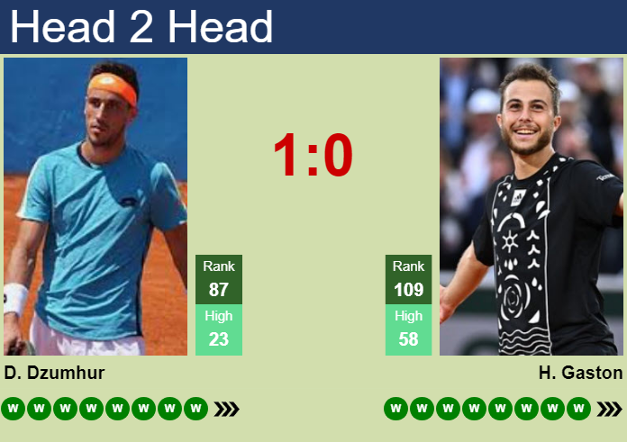 Prediction and head to head Damir Dzumhur vs. Hugo Gaston