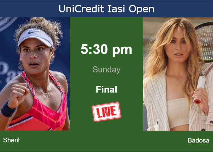 Sunday Live Streaming Mayar Sherif vs Paula Badosa