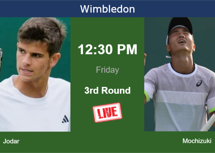 How to watch Jodar vs. Mochizuki on live streaming in Wimbledon on Friday Thursday Live Streaming Rafael Jodar vs Shintaro Mochizuki