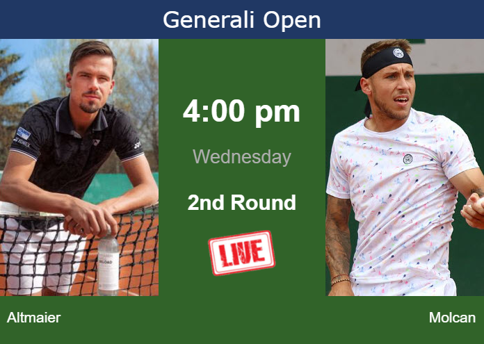 Tuesday Live Streaming Daniel Altmaier vs Alex Molcan