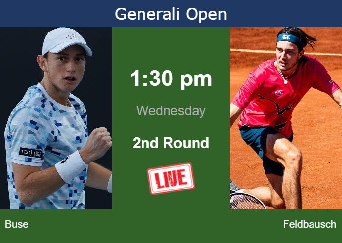 Tuesday Live Streaming Ignacio Buse vs Kilian Feldbausch