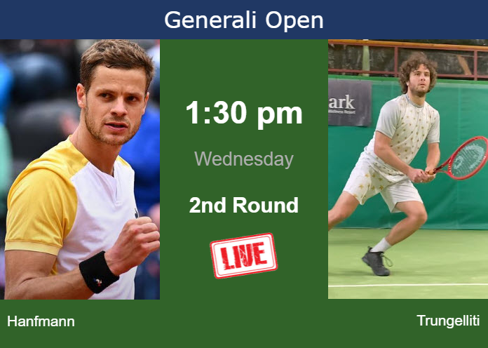 Tuesday Live Streaming Yannick Hanfmann vs Marco Trungelliti