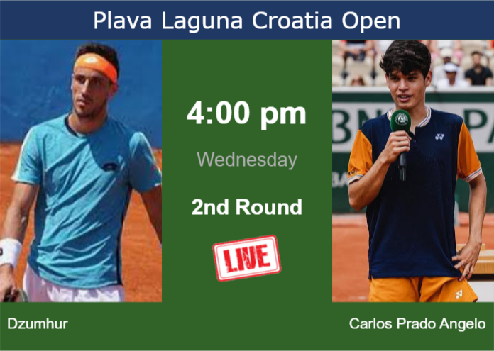 How to watch Dzumhur vs. Carlos Prado Angelo on live streaming in Umag on Wednesday Wednesday Live Streaming Damir Dzumhur vs Juan Carlos Prado Angelo